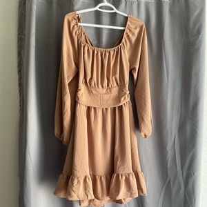 brown/tan dress